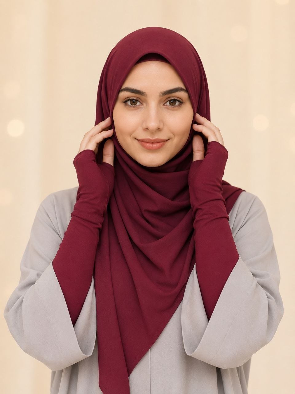 روسری کرپ الیزه اناری